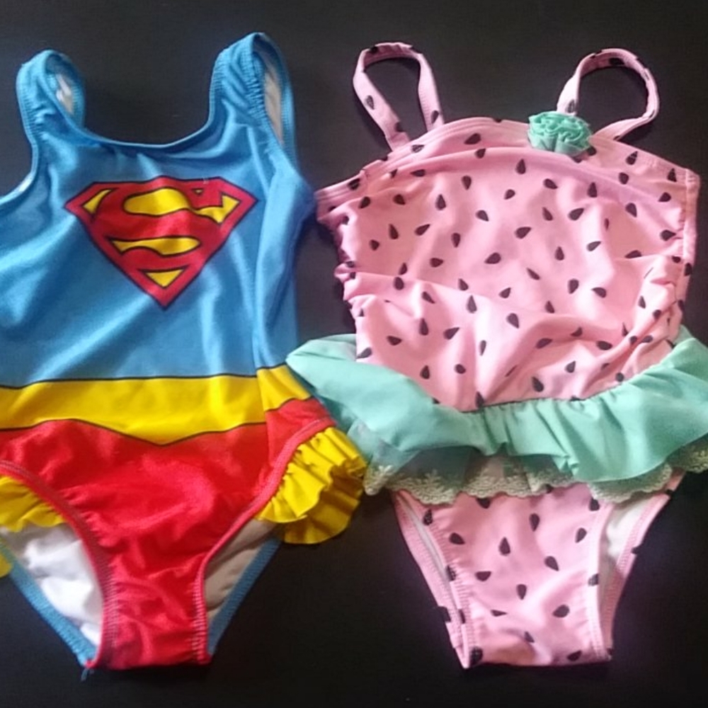 Lot of 2 Girls size 3T swimsuits
